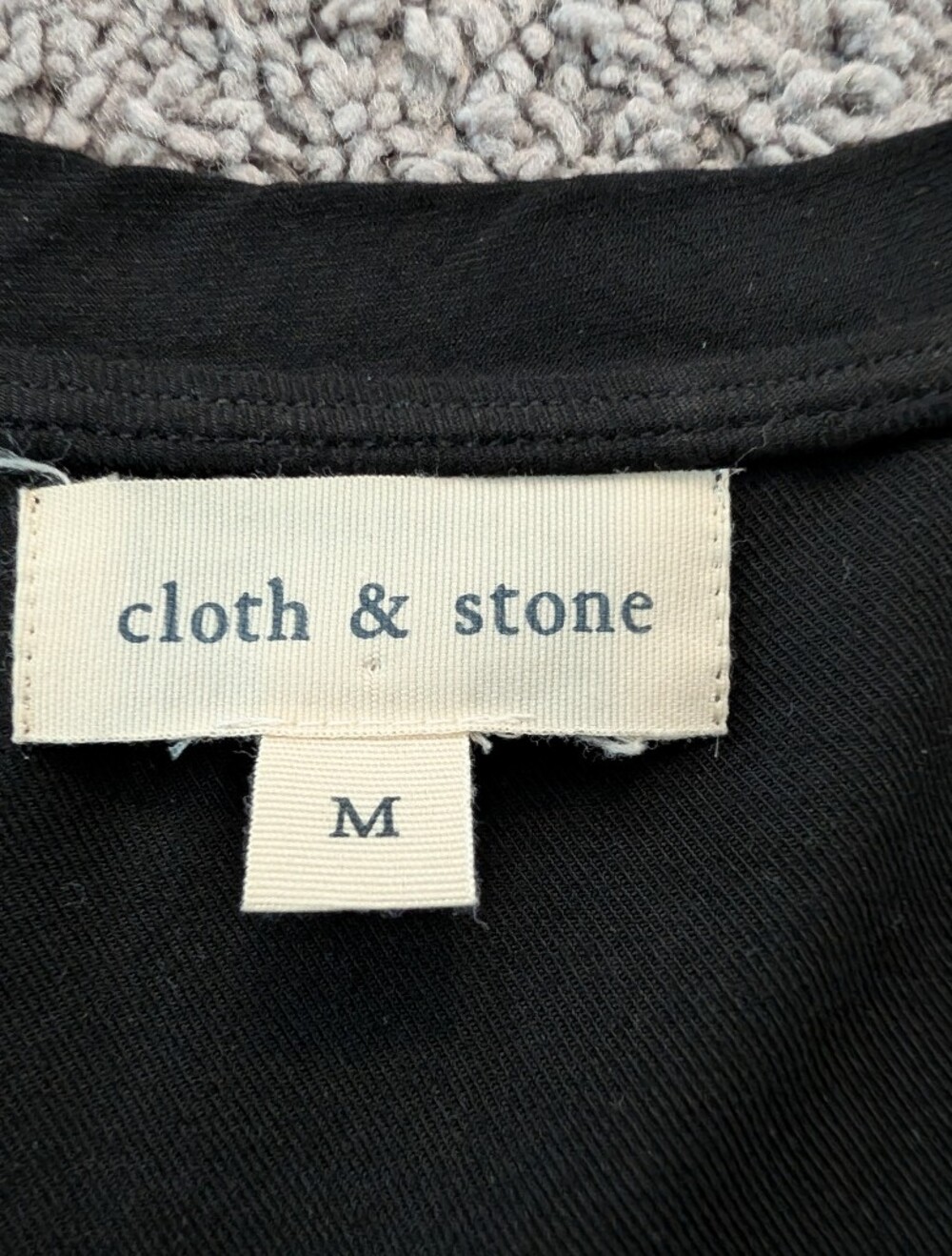 Cloth & Stone Black V Neck Shirt - Picture 9 of 9